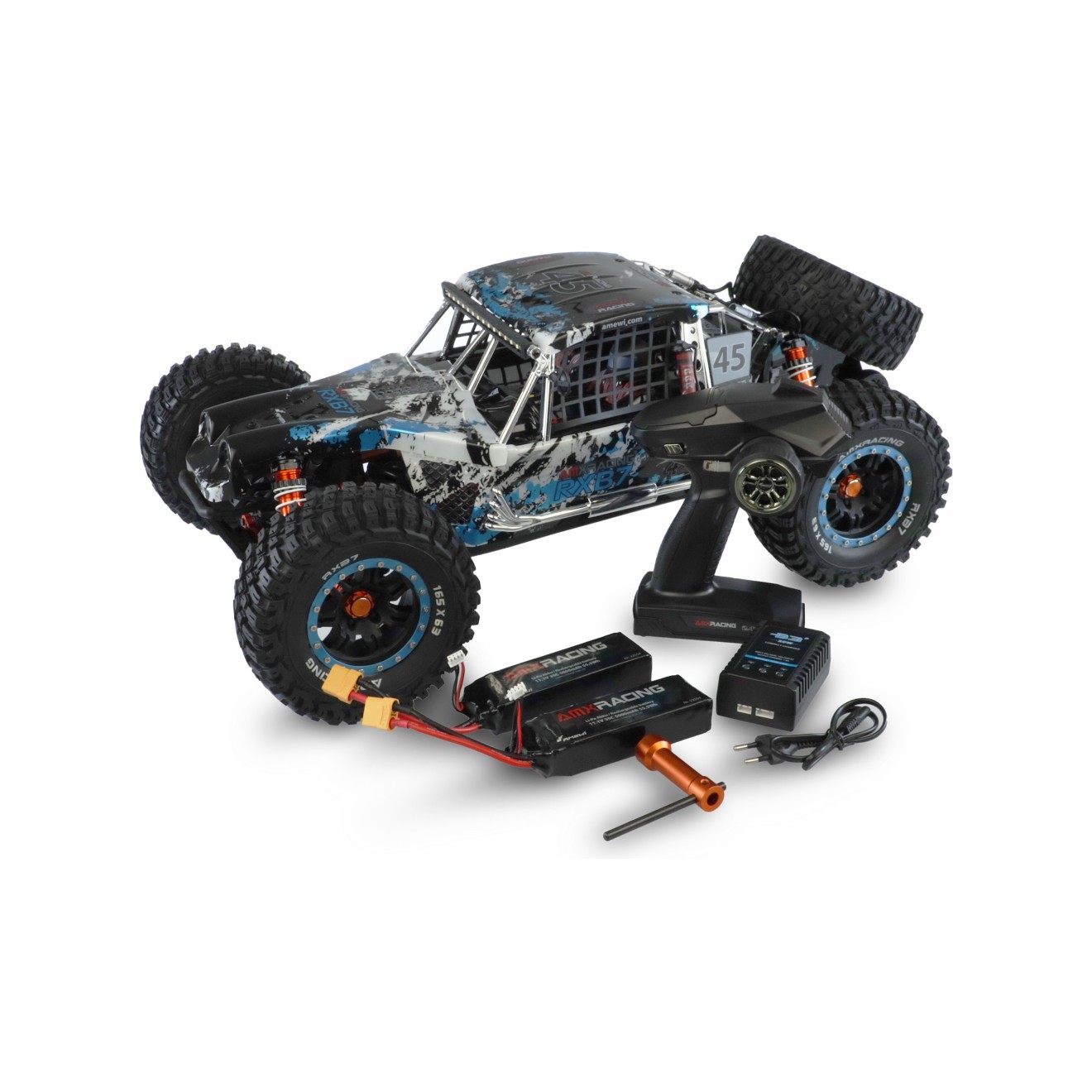 AMXRacing RXB7 Buggy 1:7 4WD RTR blau