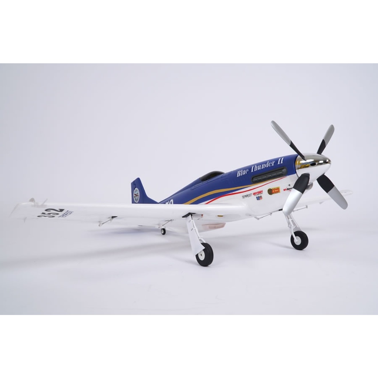FMS P-51 Blue Thunder II PNP - 110 cm - inkl. Reflex Gyro