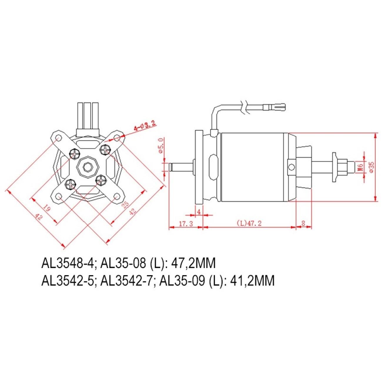 D-Power AL 3542-5 Brushless Motor