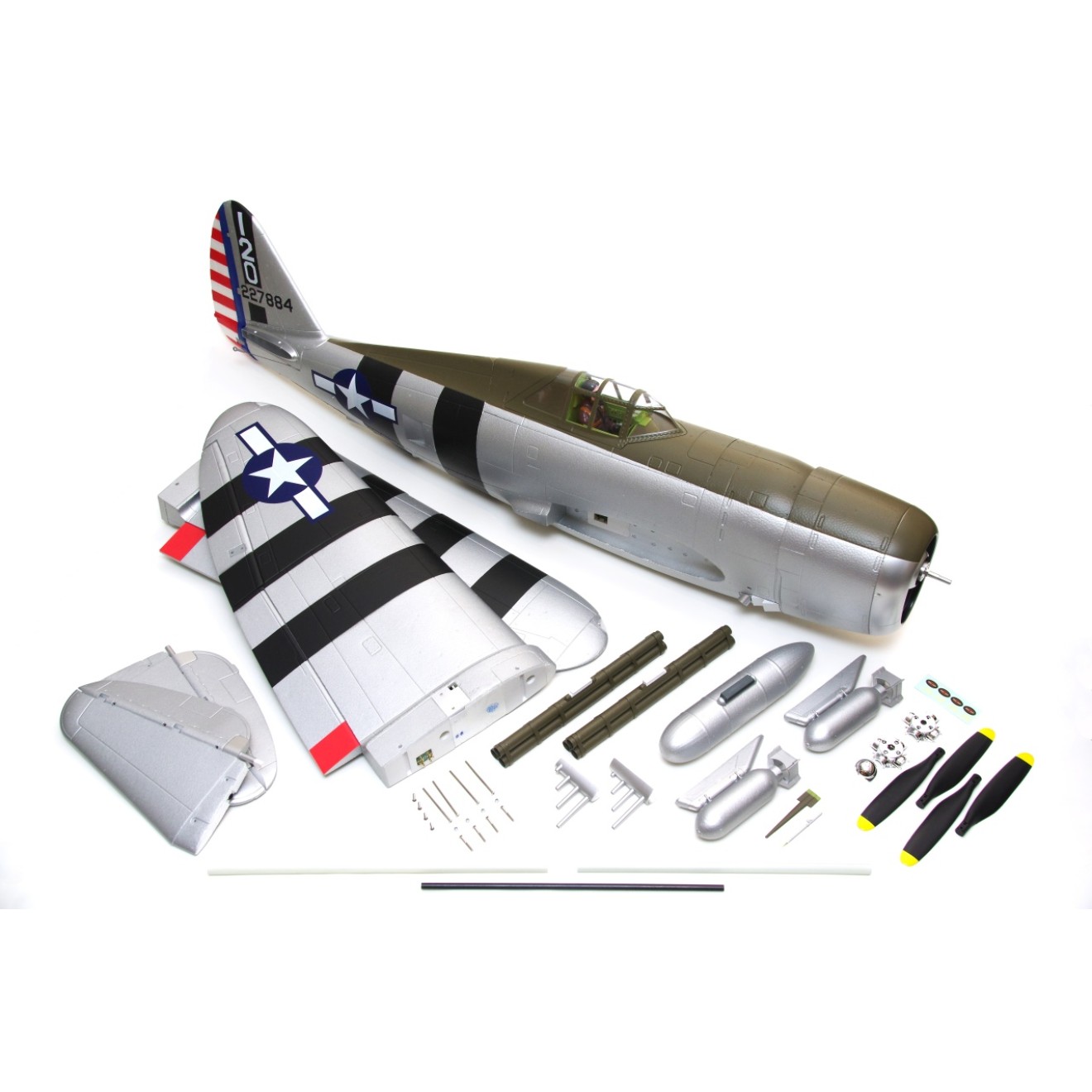 FMS P-47 Thunderbolt Razorback PNP - 150 cm