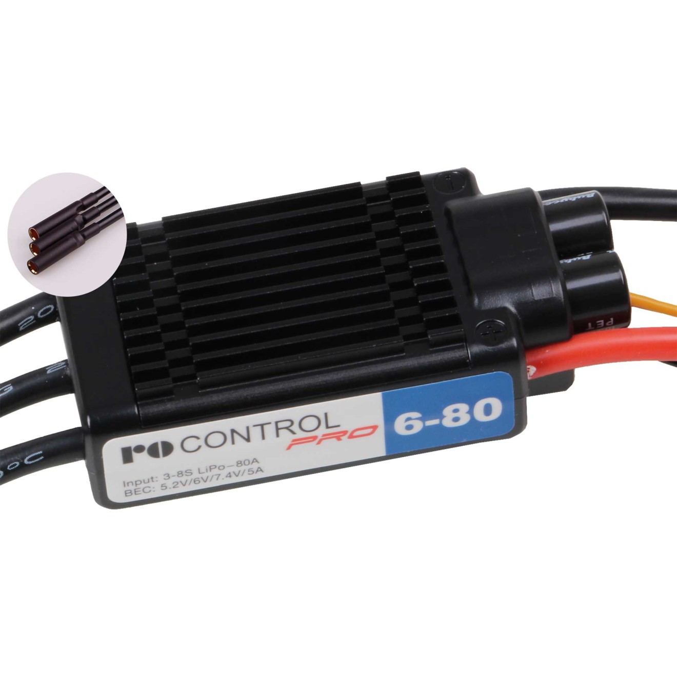 ROBBE RO-CONTROL PRO 6-80 3-6S -80(100)A 5,2-7,4V/5A SWITCH BEC