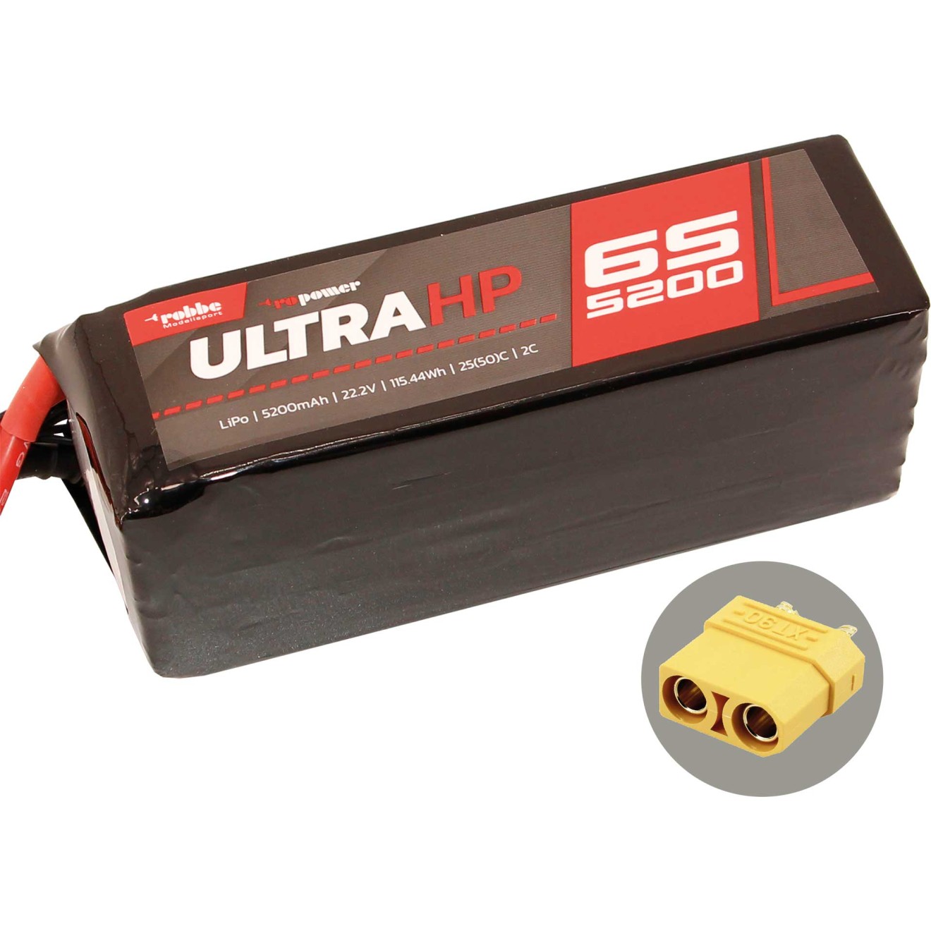 ROBBE RO-POWER ULTRA HP 5200MAH 22,2 VOLT 6S 25(50)C LIPO AKKU