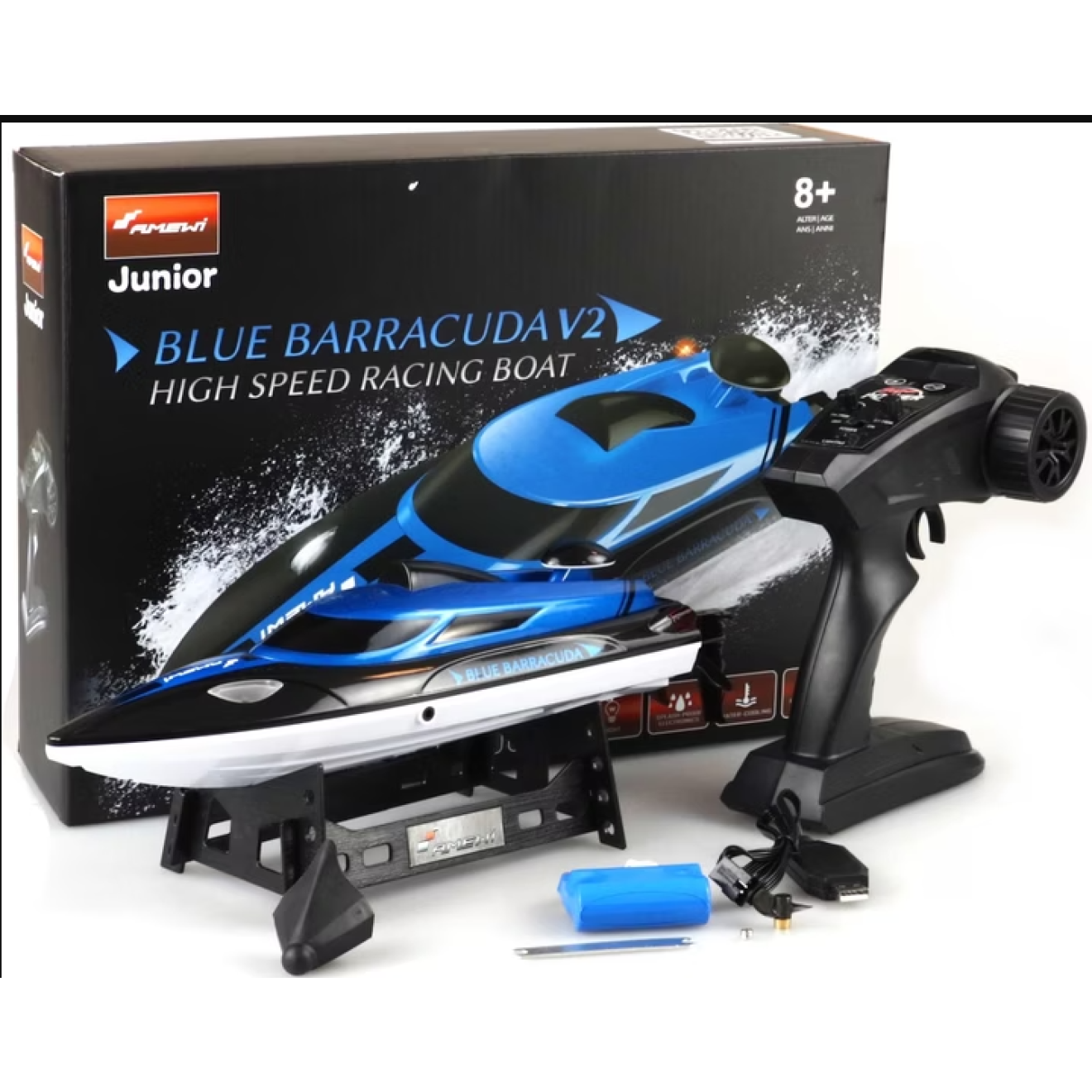 Blue Barracuda Mini Boot 2.4 GHz RTR inkl. Safeschalter