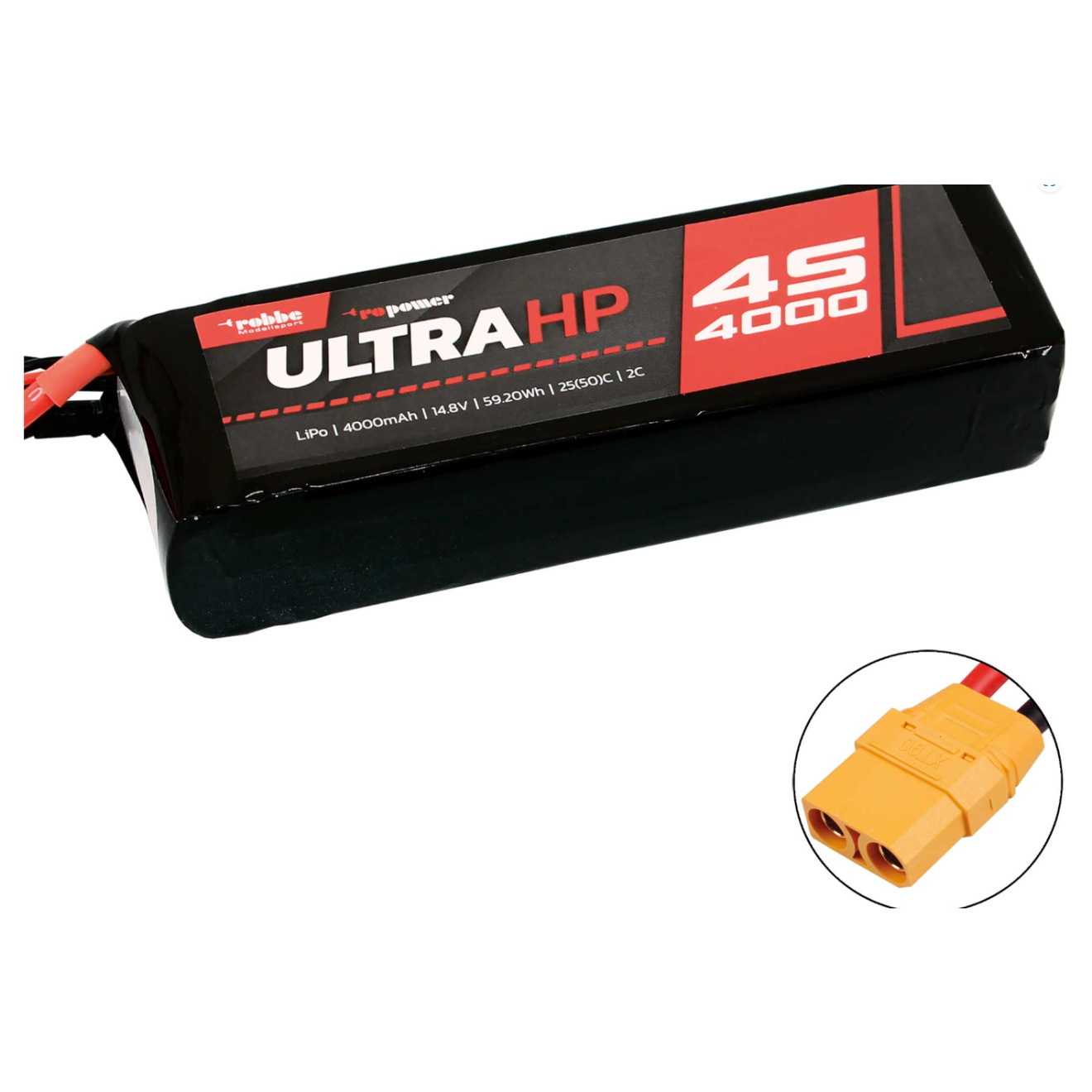 ROBBE RO-POWER ULTRA HP 4000MAH 14,8 VOLT 4S 25(50)C LIPO AKKU