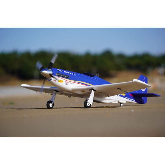 FMS P-51 Blue Thunder II PNP - 110 cm - inkl. Reflex Gyro