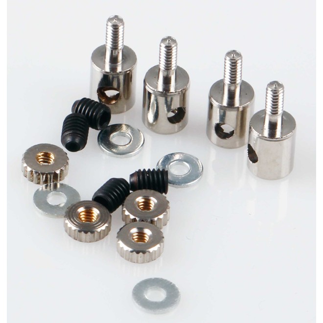ROBBE Gestängeanschluss Standard fr 2mm Gestänge, sc hraubbar mit Bolzen 1,9mm, 6x5mm, M2/M3 ..