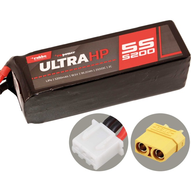 ROBBE RO-POWER ULTRA HP 5200MAH 18,5 VOLT 5S 25(50)C LIPO AKKU