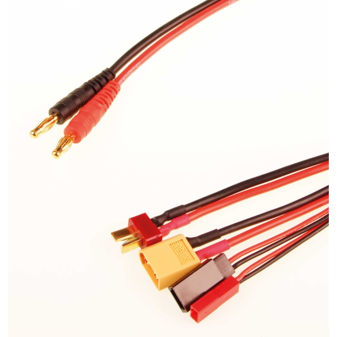 Robbe Ladekabel Multi 7 4-fach XT-60,T-Stecker ,BEC,Graupner/JR 14AWG