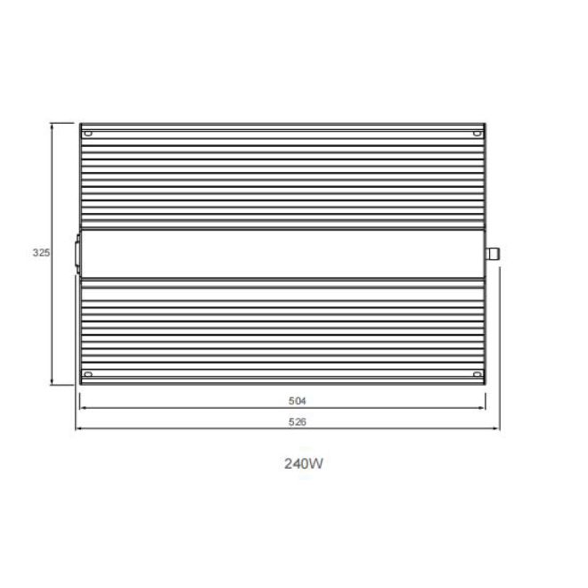 Peralux QB-JT240 Quantum Board LED Grow Light Panel 240 Watt