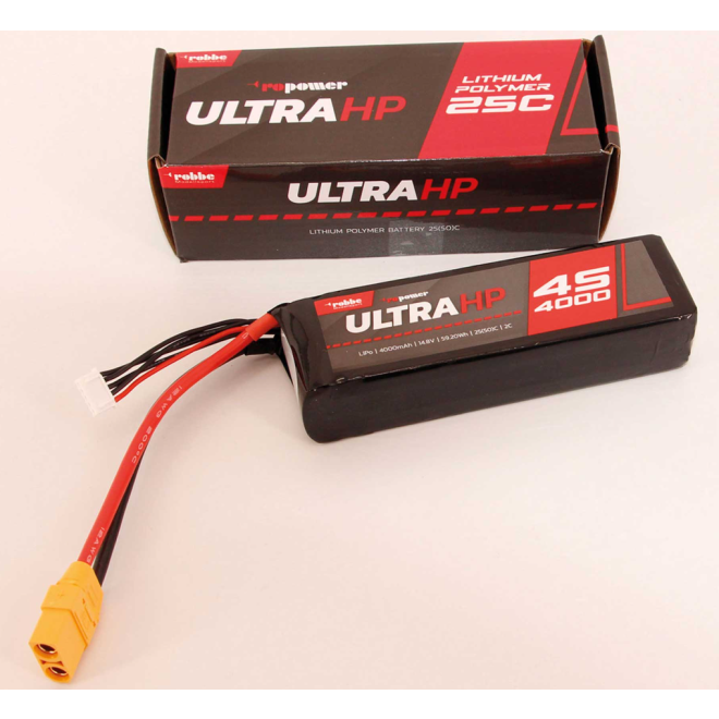 ROBBE RO-POWER ULTRA HP 4000MAH 14,8 VOLT 4S 25(50)C LIPO AKKU