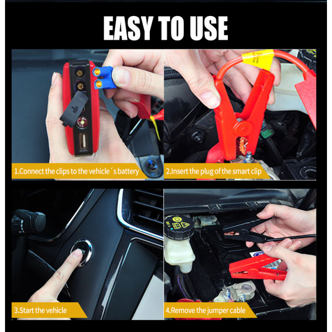 12V Auto Starthilfe 20000mah Notfall Batterie Booster tragbare Auto Ladegerät Telefon Power Bank & Beleuchtung für Gas/Diesel Autos ..