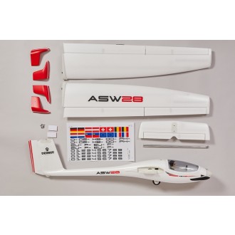 DERBEE ASW-28 Elektrosegler PNP - 200cm ..
