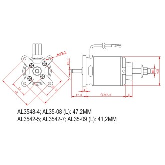 D-Power AL 3542-5 Brushless Motor