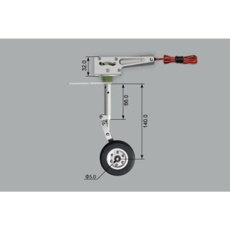 Phoenix elektrisches Einziehfahrwerk 3-Bein bis 10kg -