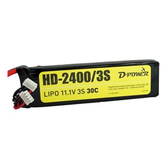 D-Power HD-2400 3S Lipo (11,1V) 30C - XT-60 Stecker ..