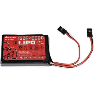 GRAUPNER SENDERAKKU 3,8V 6000MAH FüR HOTT ..