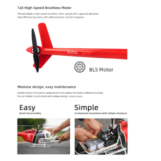 Fly Wing Bell 206 V4 Helicopter RC Hubschrauber 6CH GPS mit H1 Flight Controller (RTF-Version)