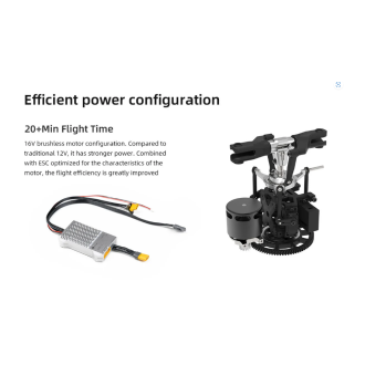 Flywing FW450L V3 RC GPS Smart Helicopter 450L Grösse mit H1 Flight Controller Farbe: Orange (RTF-Version)