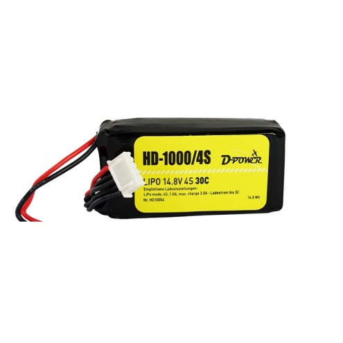 D-Power HD-1000 4S Lipo (14,8V) 30C - mit BEC Stecker ..