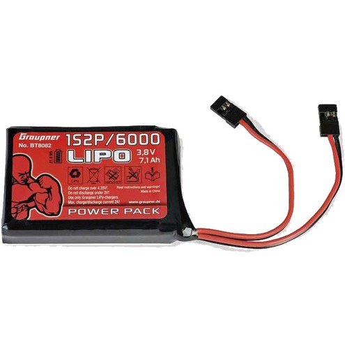 GRAUPNER SENDERAKKU 3,8V 6000MAH FüR HOTT ..